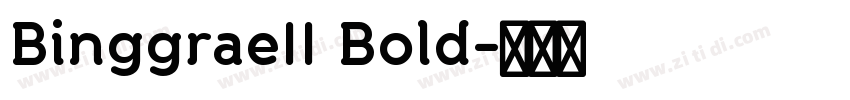BinggraeII Bold字体转换